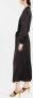 Forte Midi-jurk met gestrikte taille Zwart - Thumbnail 3
