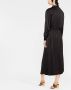 Forte Midi-jurk met gestrikte taille Zwart - Thumbnail 4