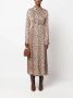 Forte Midi-jurk met luipaardprint Beige - Thumbnail 2