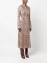 Forte Midi-jurk met luipaardprint Beige - Thumbnail 3