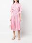 Forte Midi-jurk met uitgesneden detail Roze - Thumbnail 2