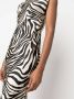 Forte Midi-jurk met zebraprint Zwart - Thumbnail 5