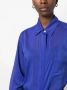Forte Semi-doorzichtige blouse Blauw - Thumbnail 5