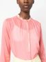 Forte Semi-doorzichtige blouse Roze - Thumbnail 5