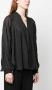 Forte Semi-transparante blouse Zwart - Thumbnail 3