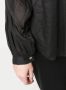 Forte Semi-transparante blouse Zwart - Thumbnail 5
