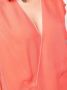 Forte T-shirt met gekruist detail Oranje - Thumbnail 5
