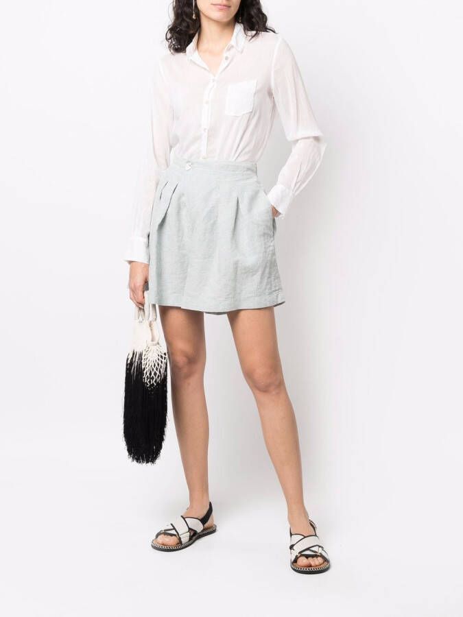 Forte Tweed shorts Blauw