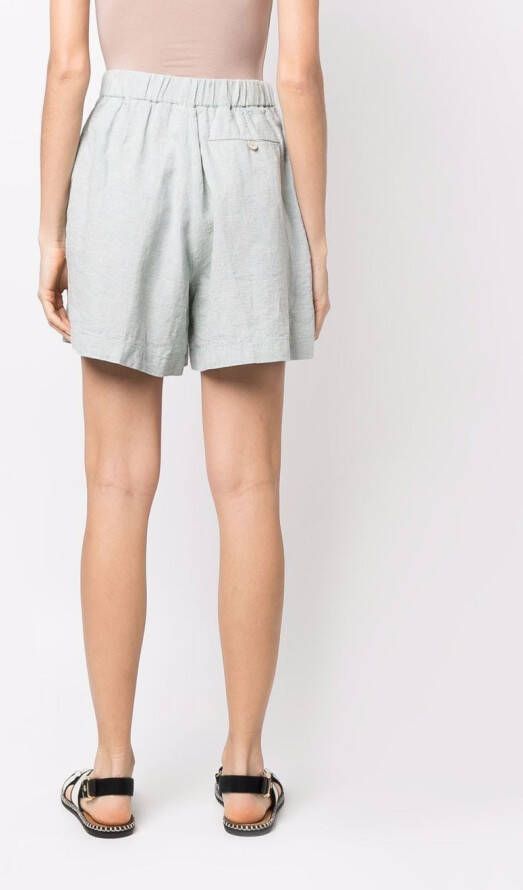 Forte Tweed shorts Blauw