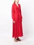 Forte Maxi-jurk met V-hals Rood - Thumbnail 3