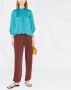 Forte Zijden blouse Blauw - Thumbnail 2