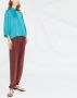 Forte Zijden blouse Blauw - Thumbnail 3