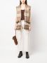 Fortela Gilet met verticale streep Bruin - Thumbnail 2