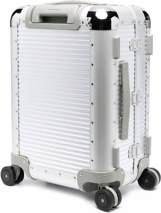 FPM Milano Bank S Spinner 53 koffer met studs Zilver