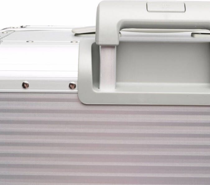 FPM Milano Bank S Spinner 76cm aluminium koffer met studs Zilver