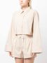 FRAME Blouse met klassieke kraag Beige - Thumbnail 3