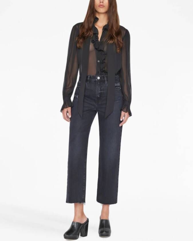 FRAME Cropped jeans Blauw