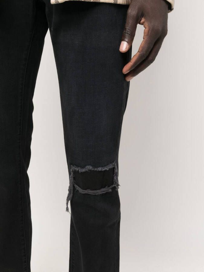 FRAME Gerafelde jeans Zwart