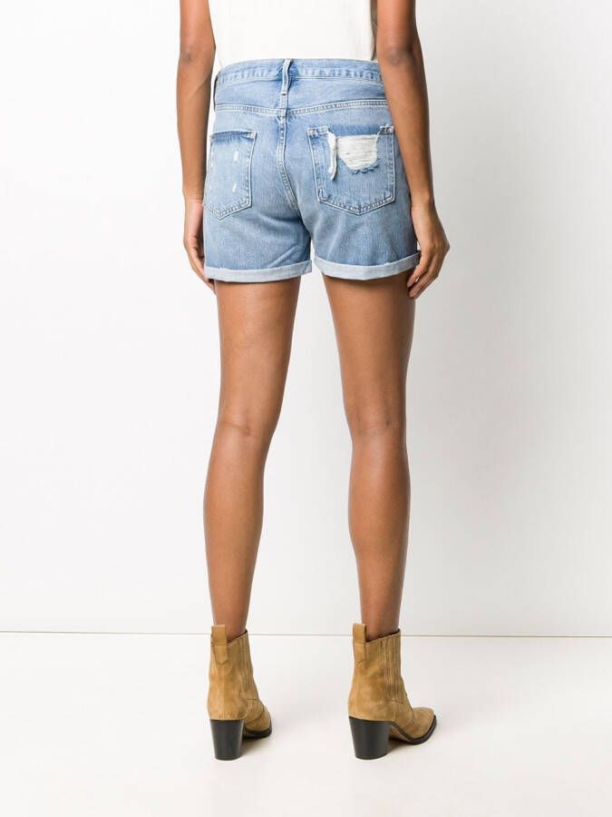 FRAME Gescheurde shorts Blauw
