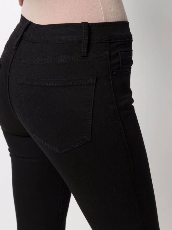 FRAME Jeans met gerafelde afwerking Zwart