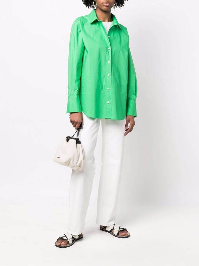 FRAME Klassieke blouse Groen