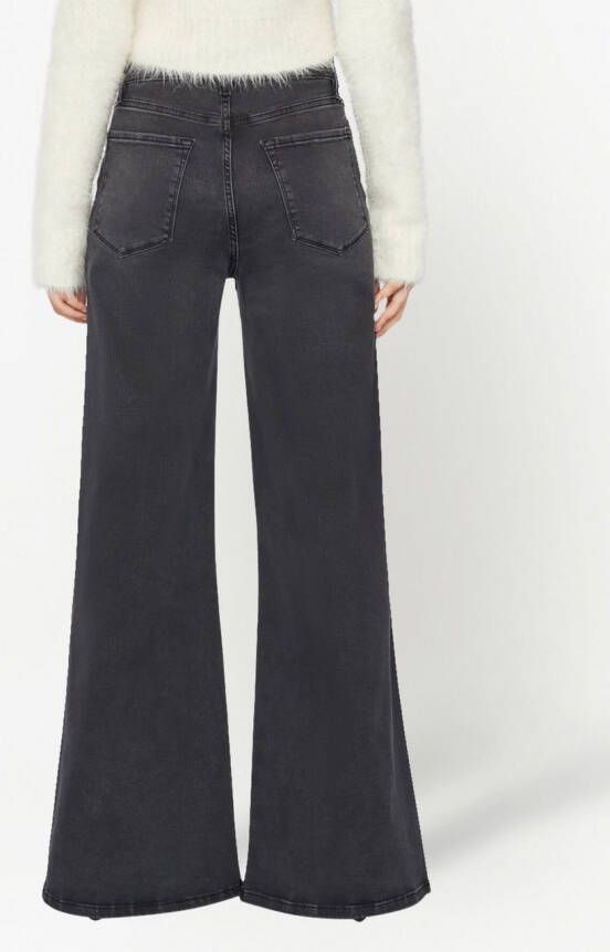 FRAME Jeans met wijde pijpen Zwart