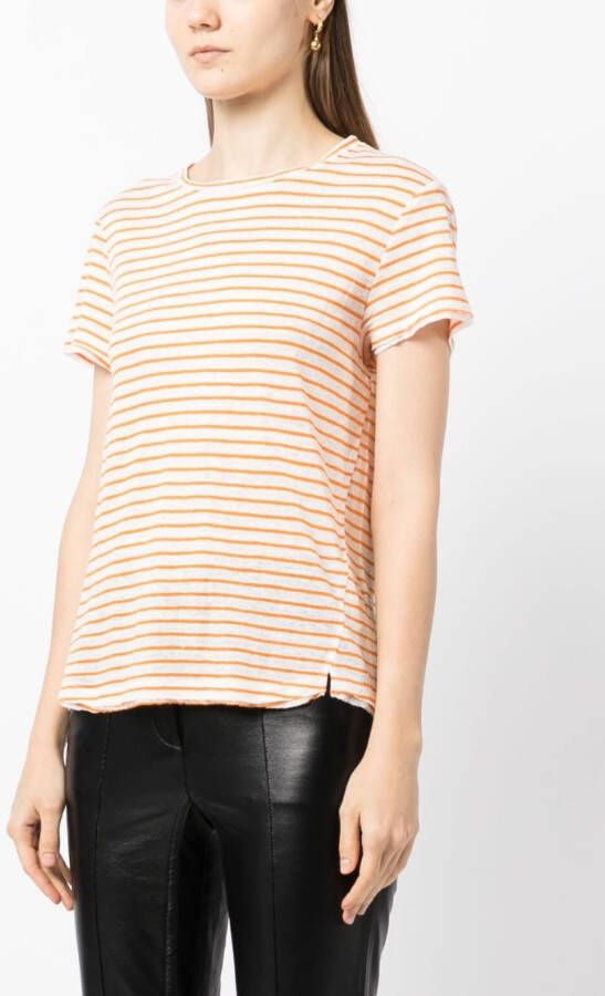 FRAME Linnen T-shirt Beige