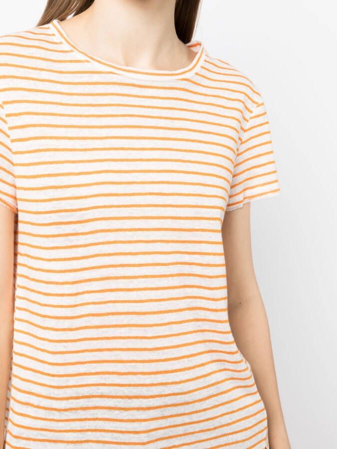 FRAME Linnen T-shirt Beige