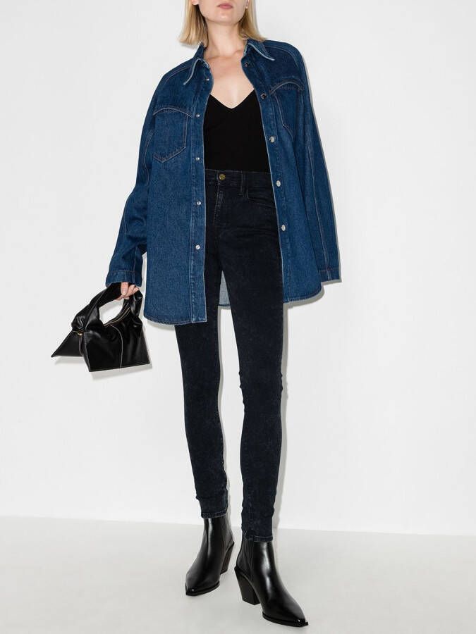 FRAME Skinny jeans Blauw