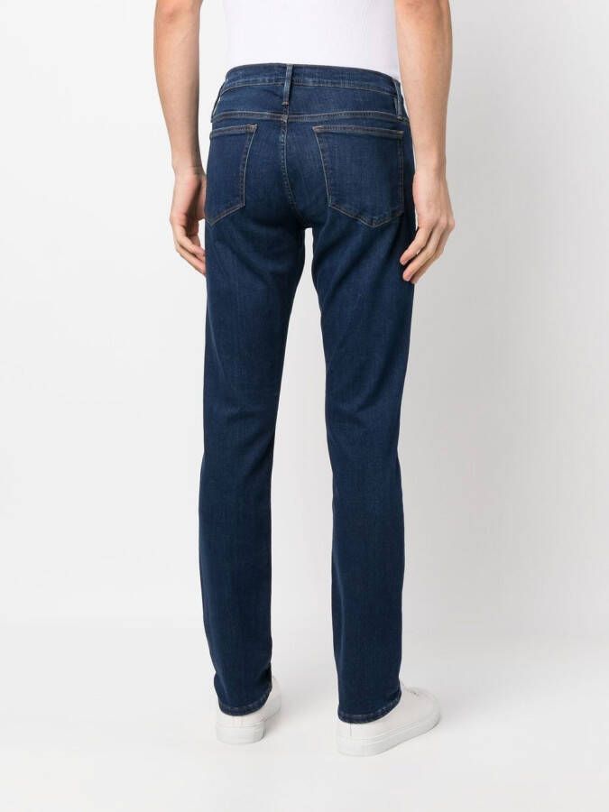 FRAME Slim-fit jeans Blauw