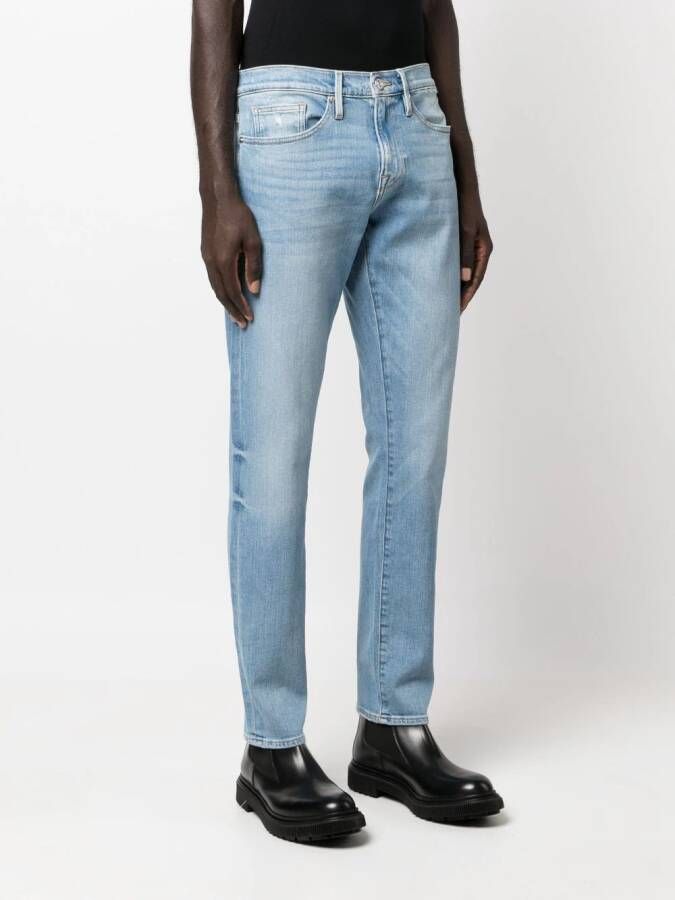 FRAME Slim-fit jeans Blauw