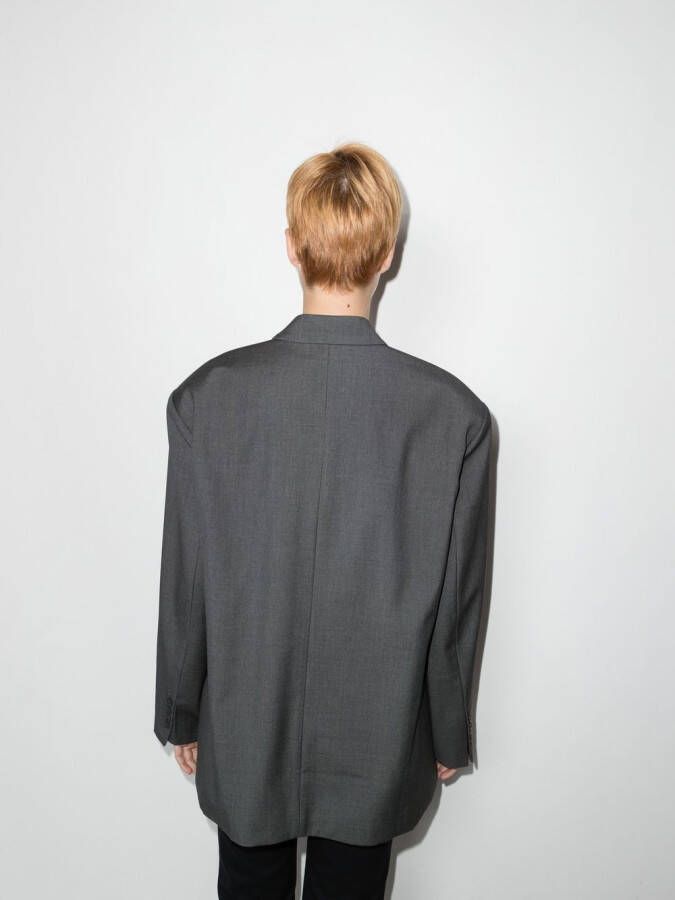 The Frankie Shop Blazer met enkele rij knopen Grijs
