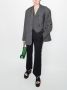The Frankie Shop Blazer met enkele rij knopen Grijs - Thumbnail 4