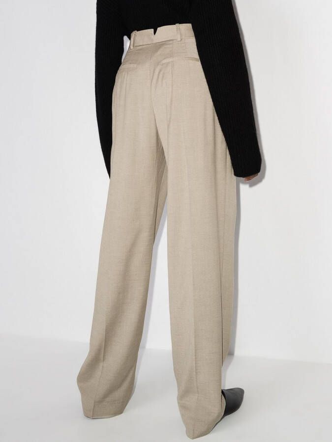 The Frankie Shop High waist pantalon Beige