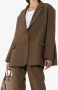 The Frankie Shop Losvallende blazer Bruin - Thumbnail 2