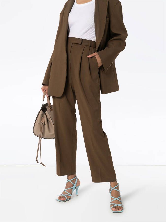 The Frankie Shop Plooibroek Bruin