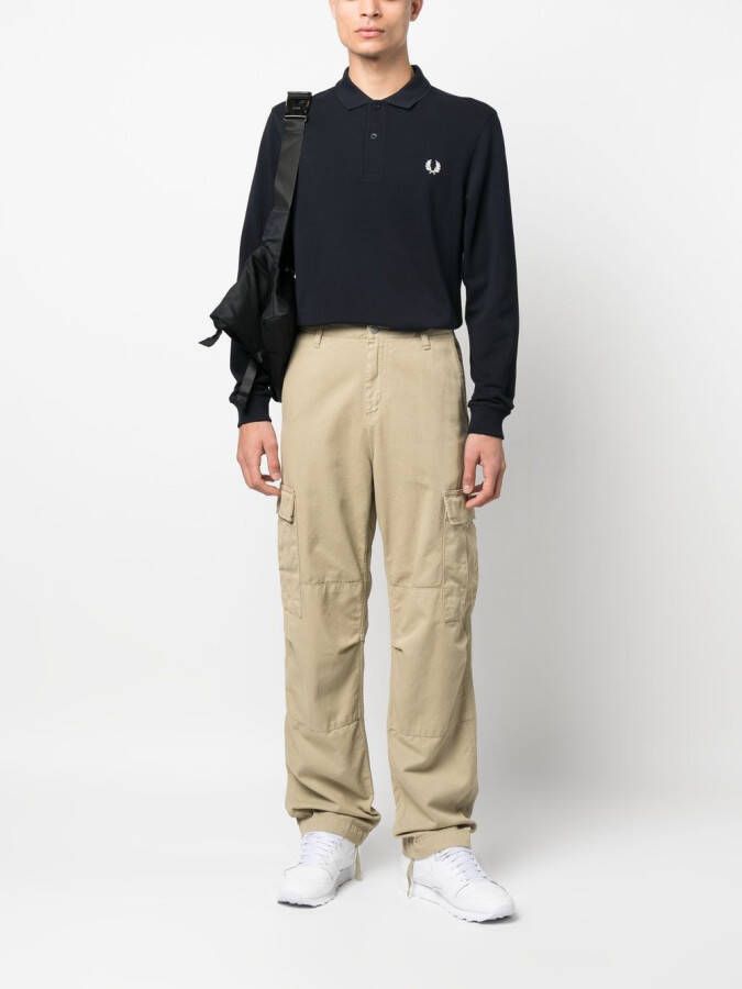 Fred Perry Poloshirt met logodetail Blauw