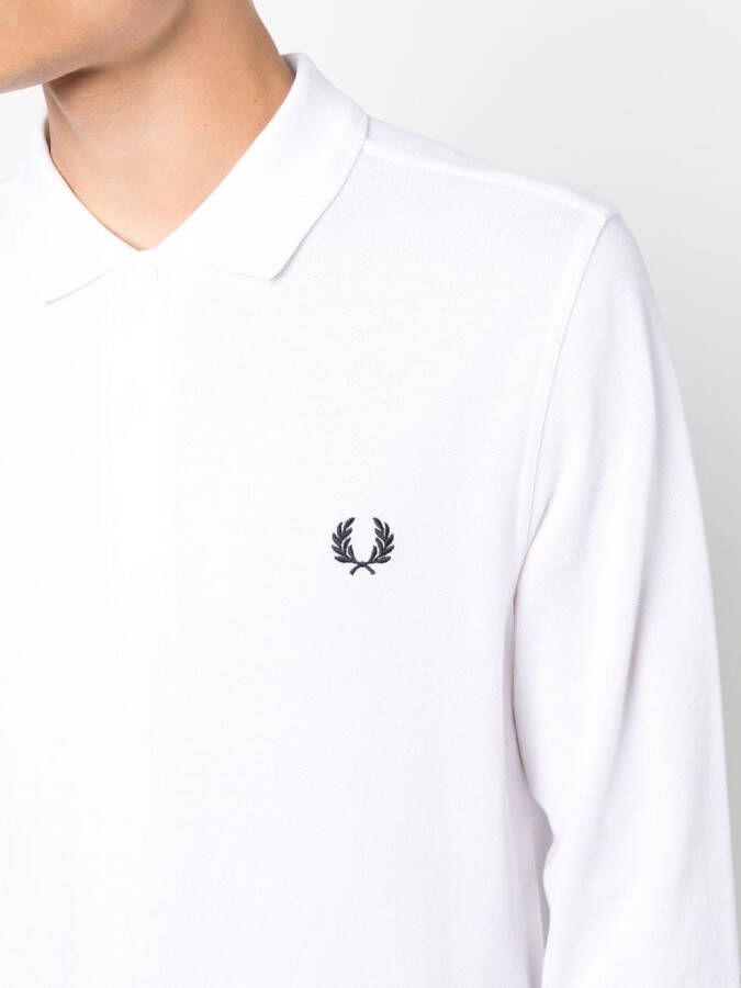 Fred Perry Poloshirt met logodetail Wit