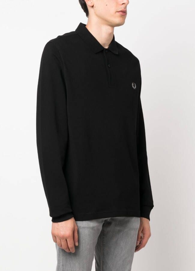Fred Perry Poloshirt met logodetail Zwart