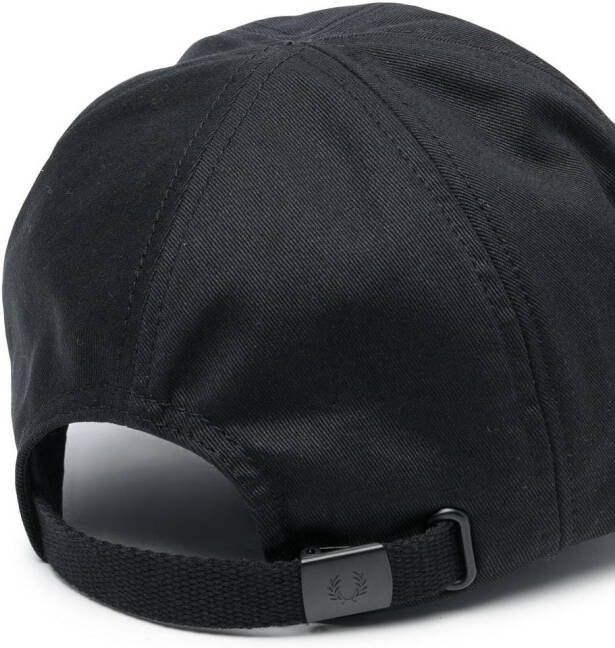 Fred Perry Honkbalpet met geborduurd logo Zwart