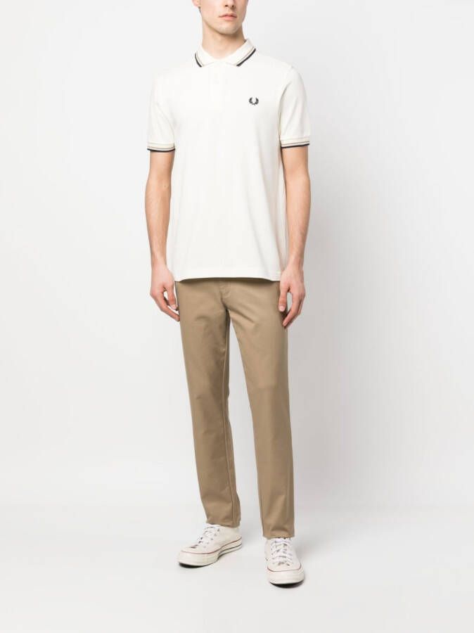 Fred Perry Poloshirt met geborduurd logo Beige