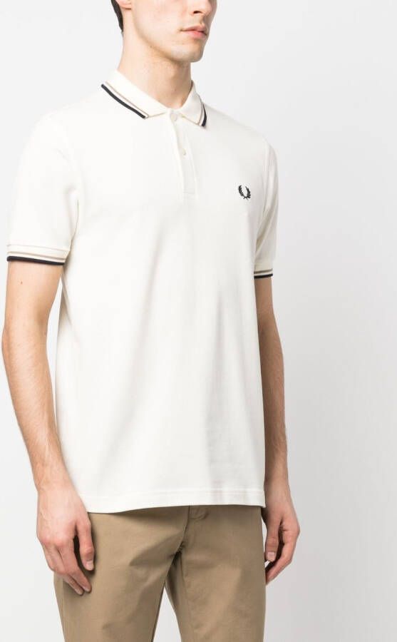 Fred Perry Poloshirt met geborduurd logo Beige