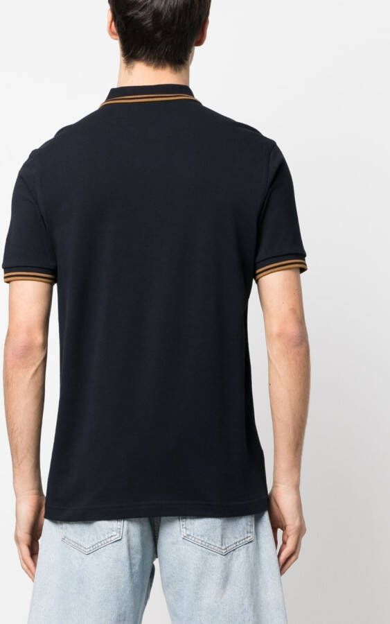 Fred Perry Poloshirt met geborduurd logo Blauw