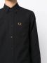 Fred Perry Katoenen Oxford overhemd Zwart - Thumbnail 5