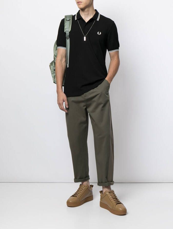 Fred Perry Katoenen poloshirt Zwart