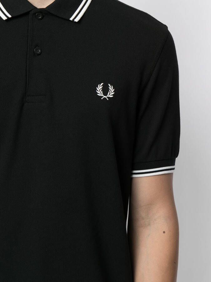 Fred Perry Katoenen poloshirt Zwart