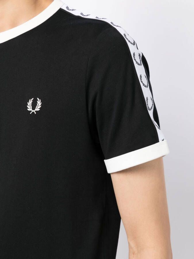 Fred Perry T-shirt met logoband Zwart