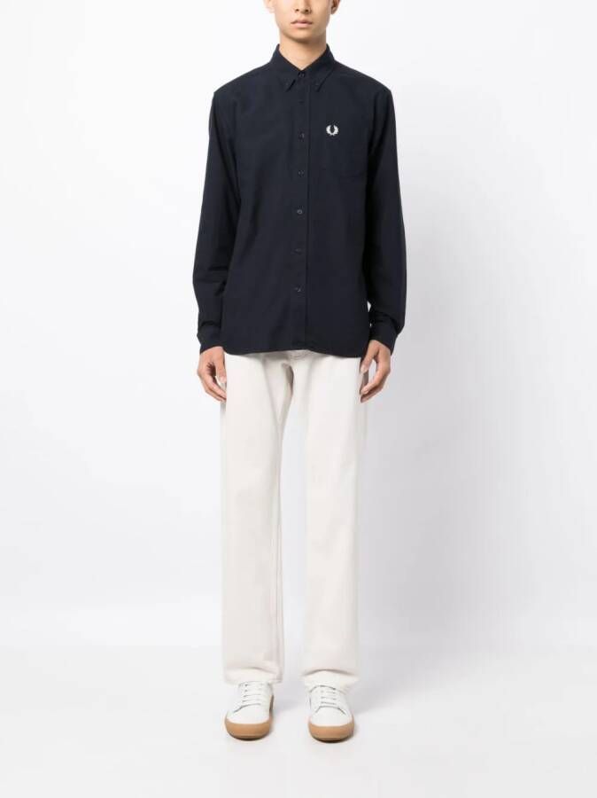 Fred Perry Oxford overhemd Blauw