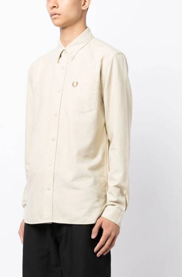 Fred Perry Oxford overhemd Geel