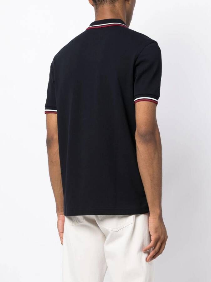Fred Perry Poloshirt met contrasterende afwerking Blauw